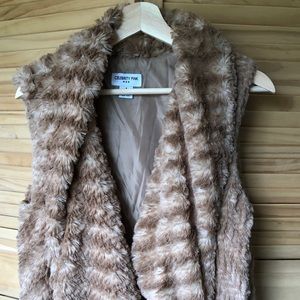 Faux fur fun vest